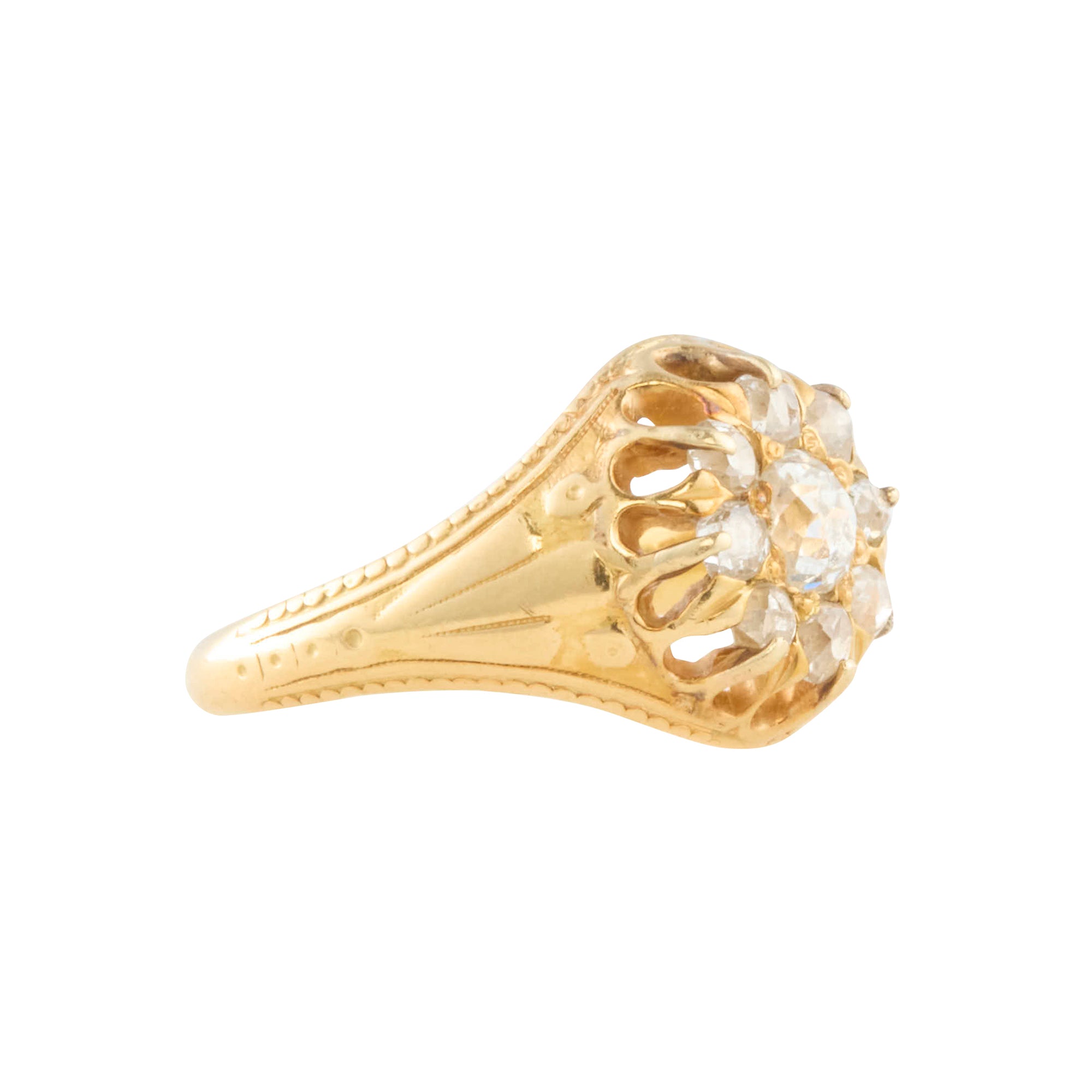 Diamond Victorian Cluster Ring