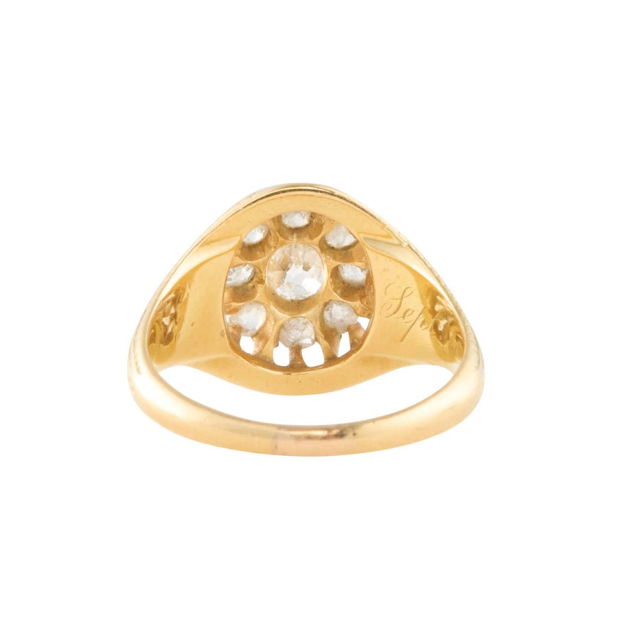 Diamond Victorian Cluster Ring