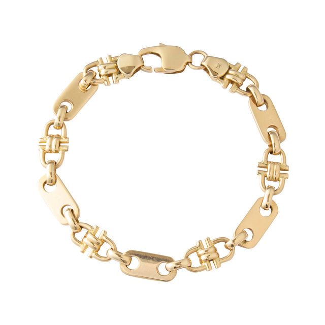 Gucci Style Chain 18K Yellow Gold 8"