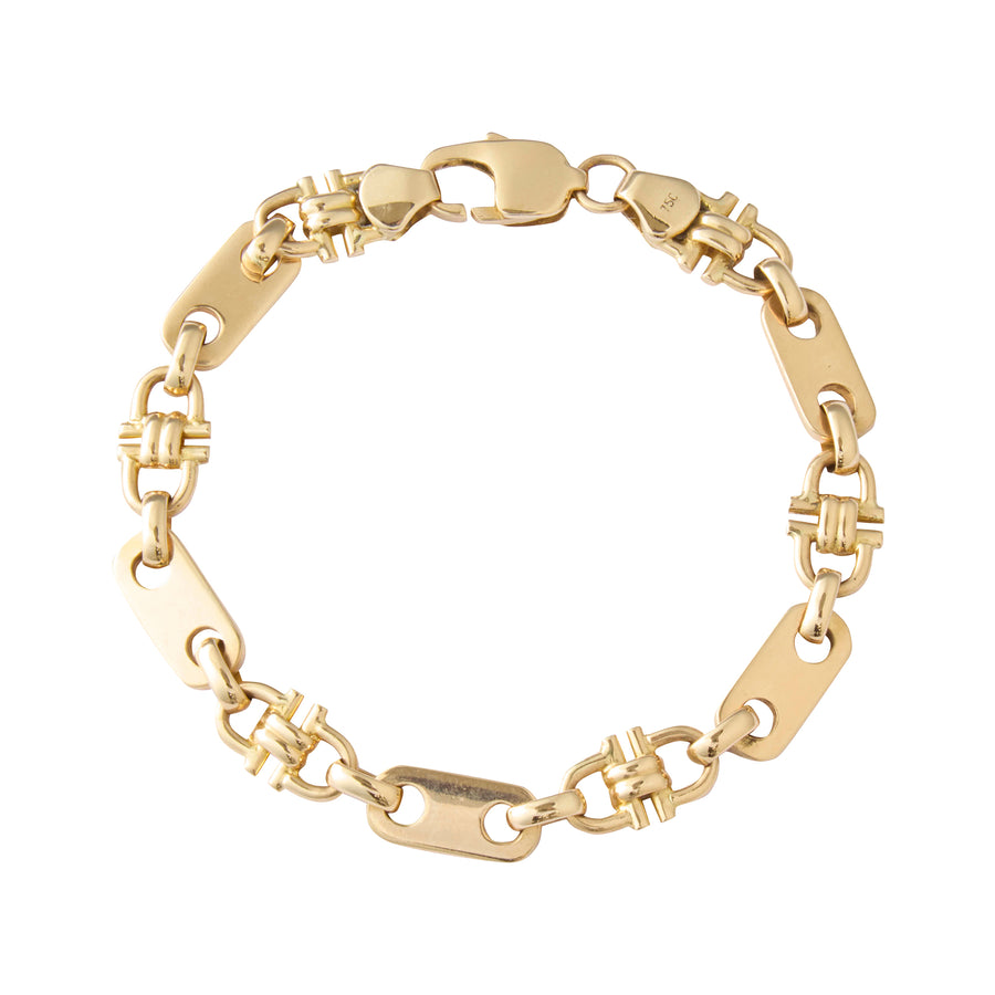 Gucci Style Chain 18K Yellow Gold 8"