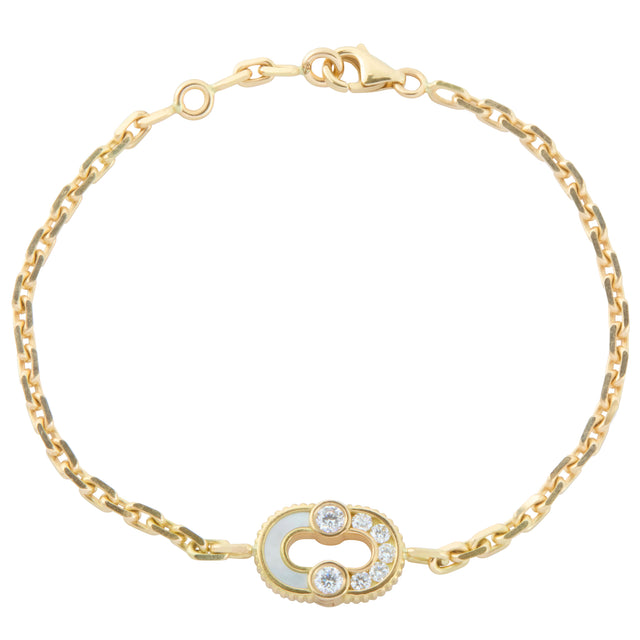 Mother of Pearl Semi Magnetic Bracelet