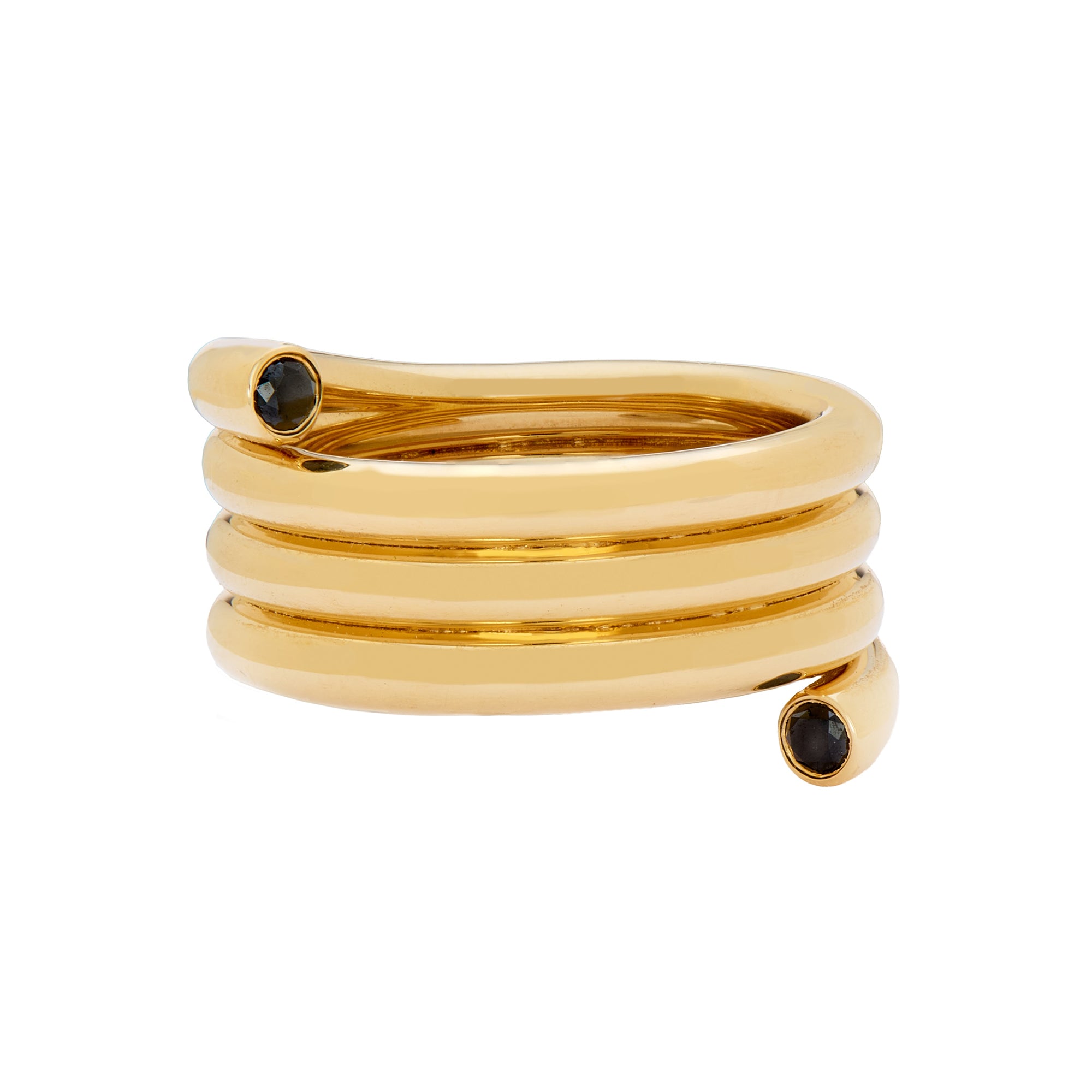 Black Diamond Embrace Triple Band Ring