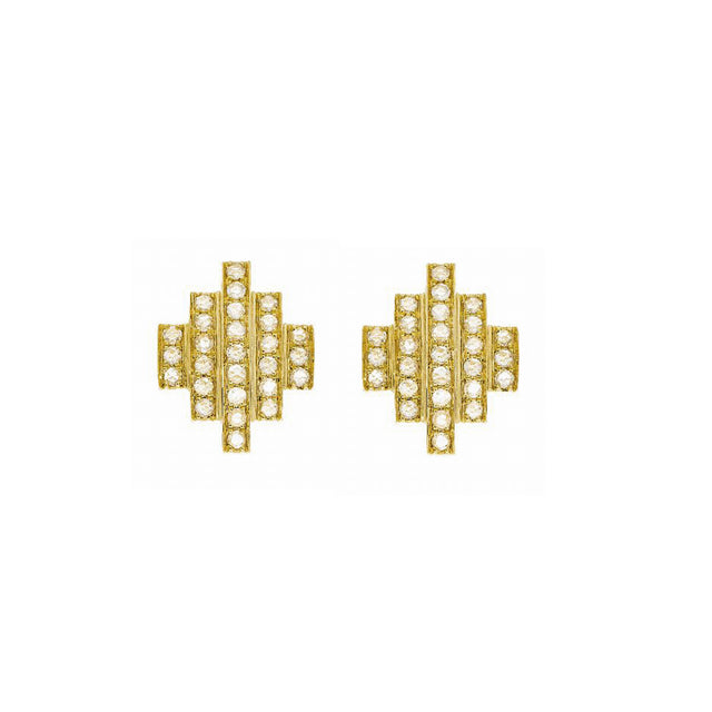 Sethi Couture Rose Cut Diamond Stella Stud Earrings - Earrings - Broken English Jewelry
