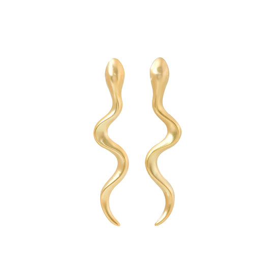 Long Snake Earrings - Main Img