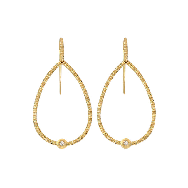 Lalaounis - Diamond Nubia Coil Pear Shape Earrings