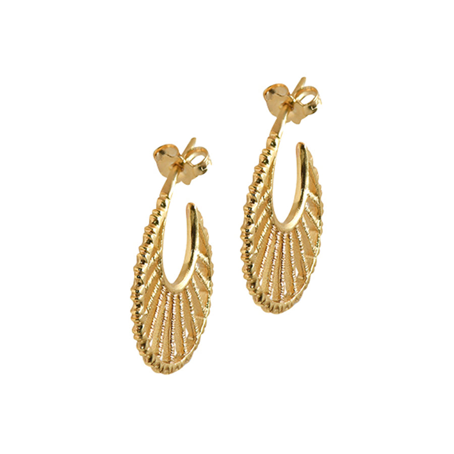 Nubia Coil Hoop Earrings