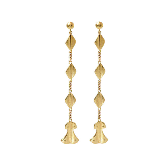 Lalaounis - Helen of Troy Long Single Strand Earrings