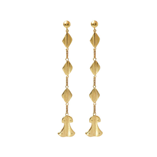 Helen of Troy Long Single Strand Earrings - Main Img
