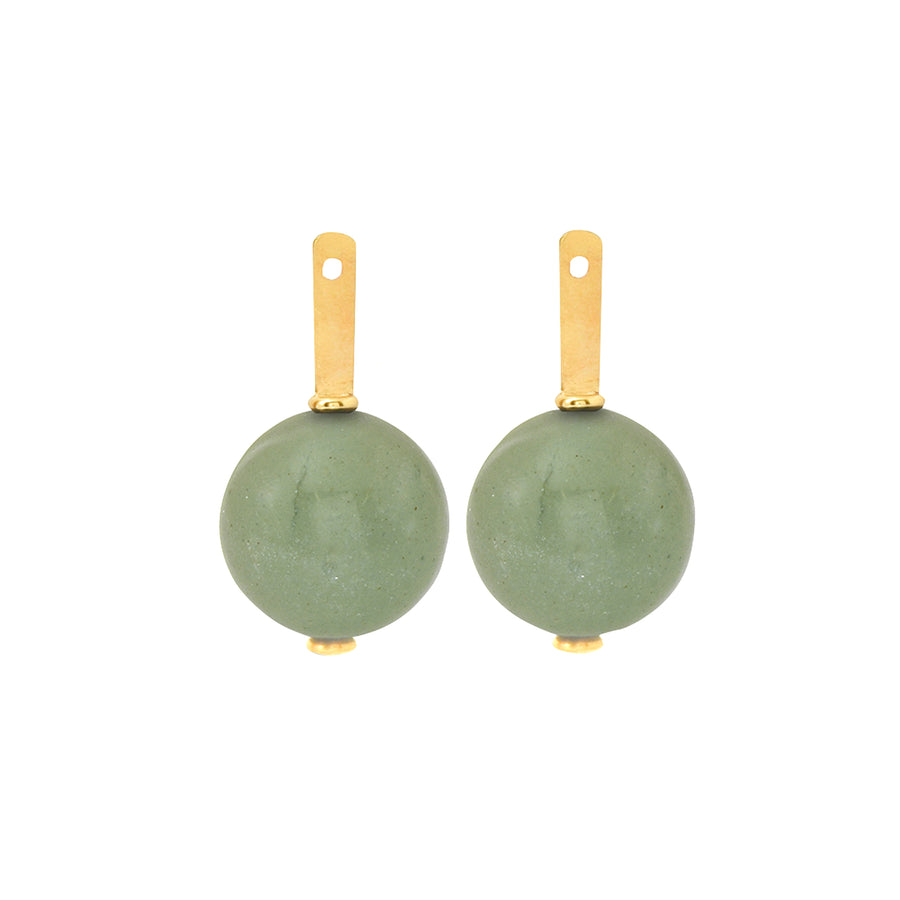 Aventurine Bead Earrings