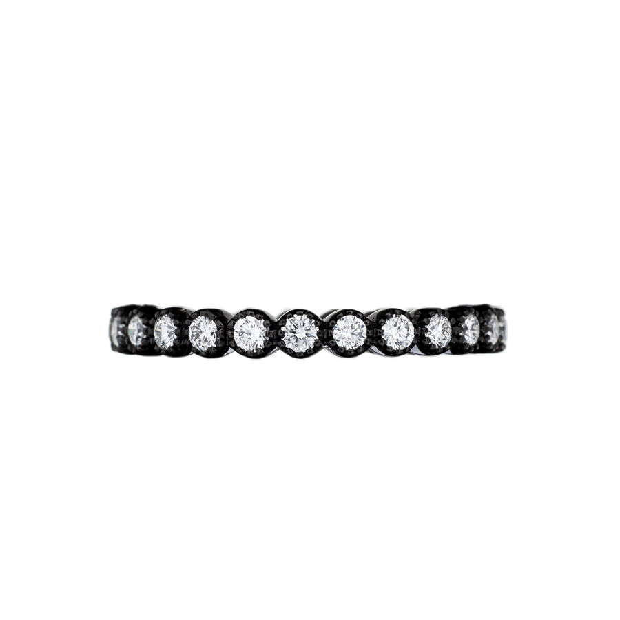 Sethi Couture Diamond Bezel Set Black Rhodium Band - Rings - Broken English Jewelry