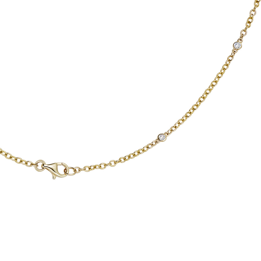 Loquet 18" Diamond Chain - Necklaces - Broken English Jewelry, detailed view