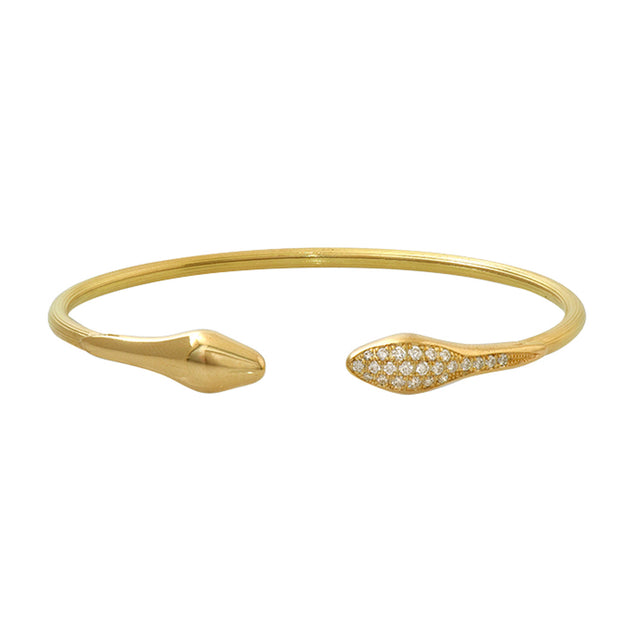 LALAoUNIS Diamond Snake Wire Bracelet - Bracelets - Broken English Jewelry