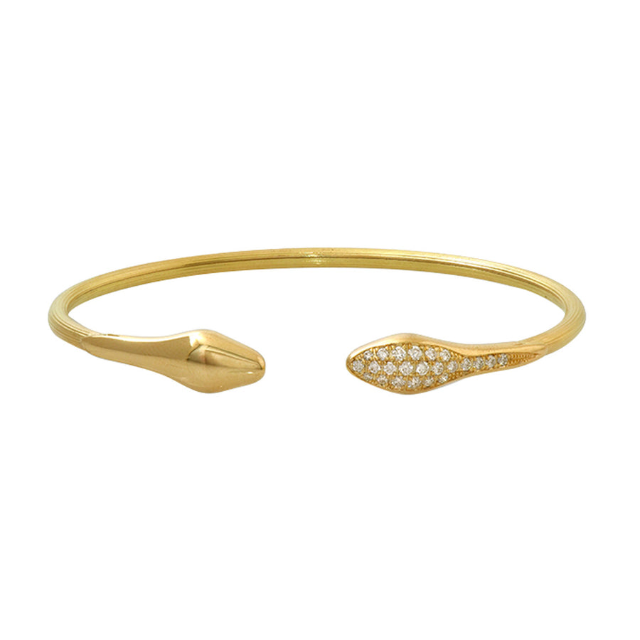 LALAoUNIS Diamond Snake Wire Bracelet - Bracelets - Broken English Jewelry