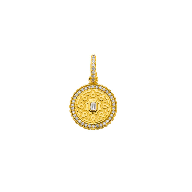 Buddha Mama Mandala Pendant, top view
