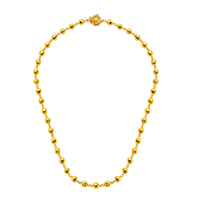 Buddha Mama 24" Disco Ball Chain Necklace, top view