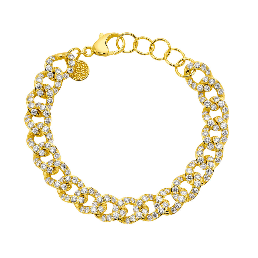 Buddha Mama Diamond Cuban Link Bracelet - Bracelets