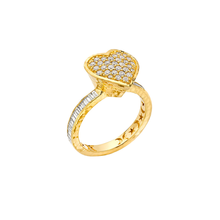 Buddha Mama Diamond Heart Ring - Rings