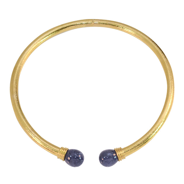 Lalaounis - Sodalite Beaded Hand Hammered Choker Necklace