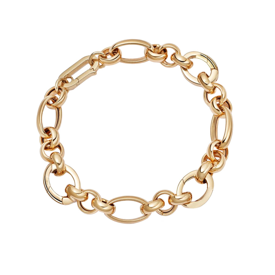 Loquet Multi Tri Link Bracelet - Bracelets - Broken English Jewelry top view