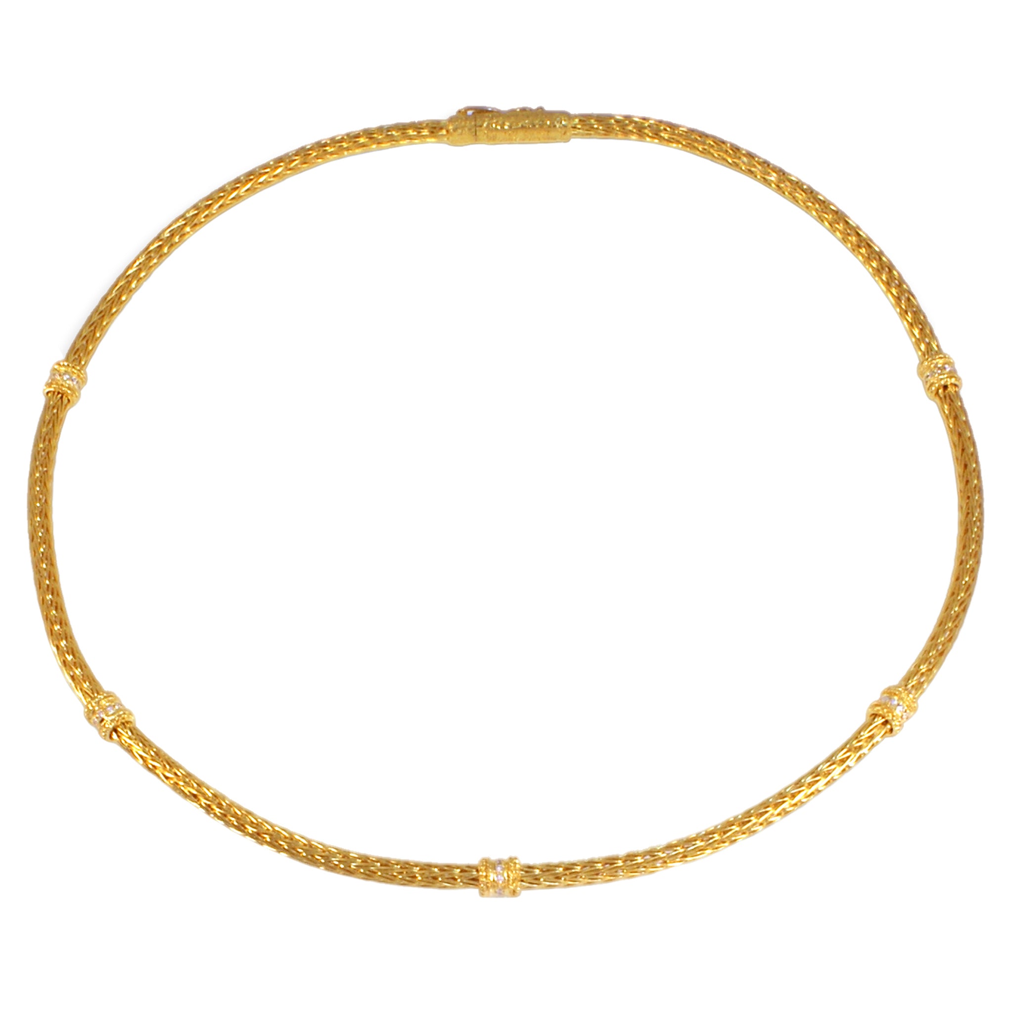 Diamond Hand Woven Necklace