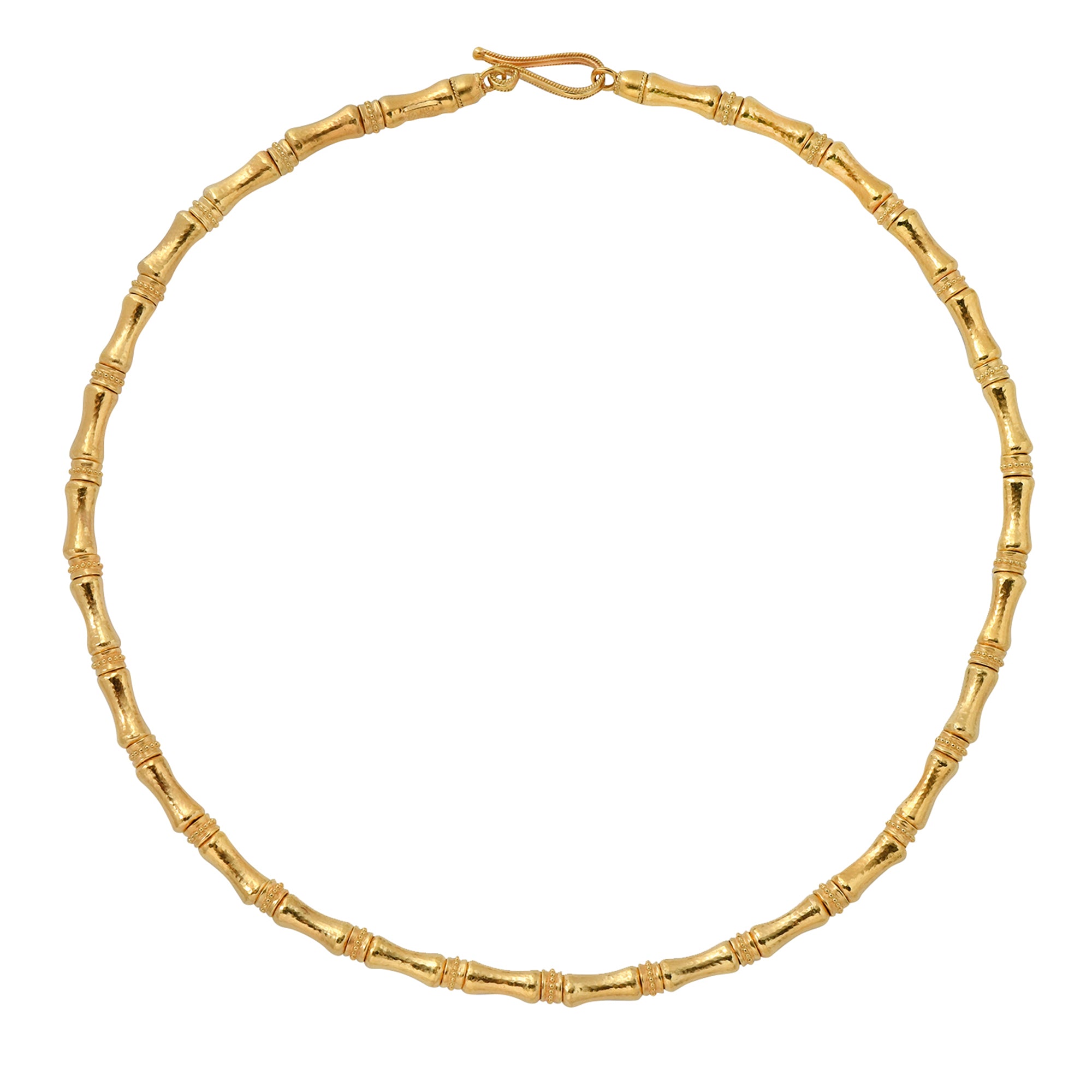 Barrel Beaded Neolithic Coil Necklace