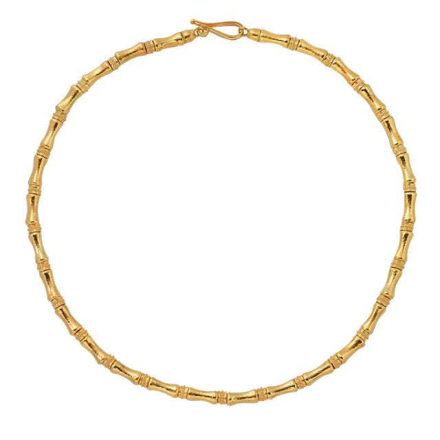 Barrel Beaded Neolithic Coil Necklace