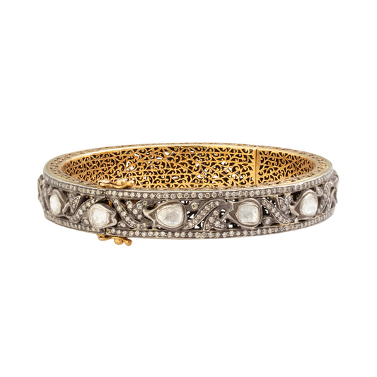 Indo Russian Fancy Vine Diamond Bangle