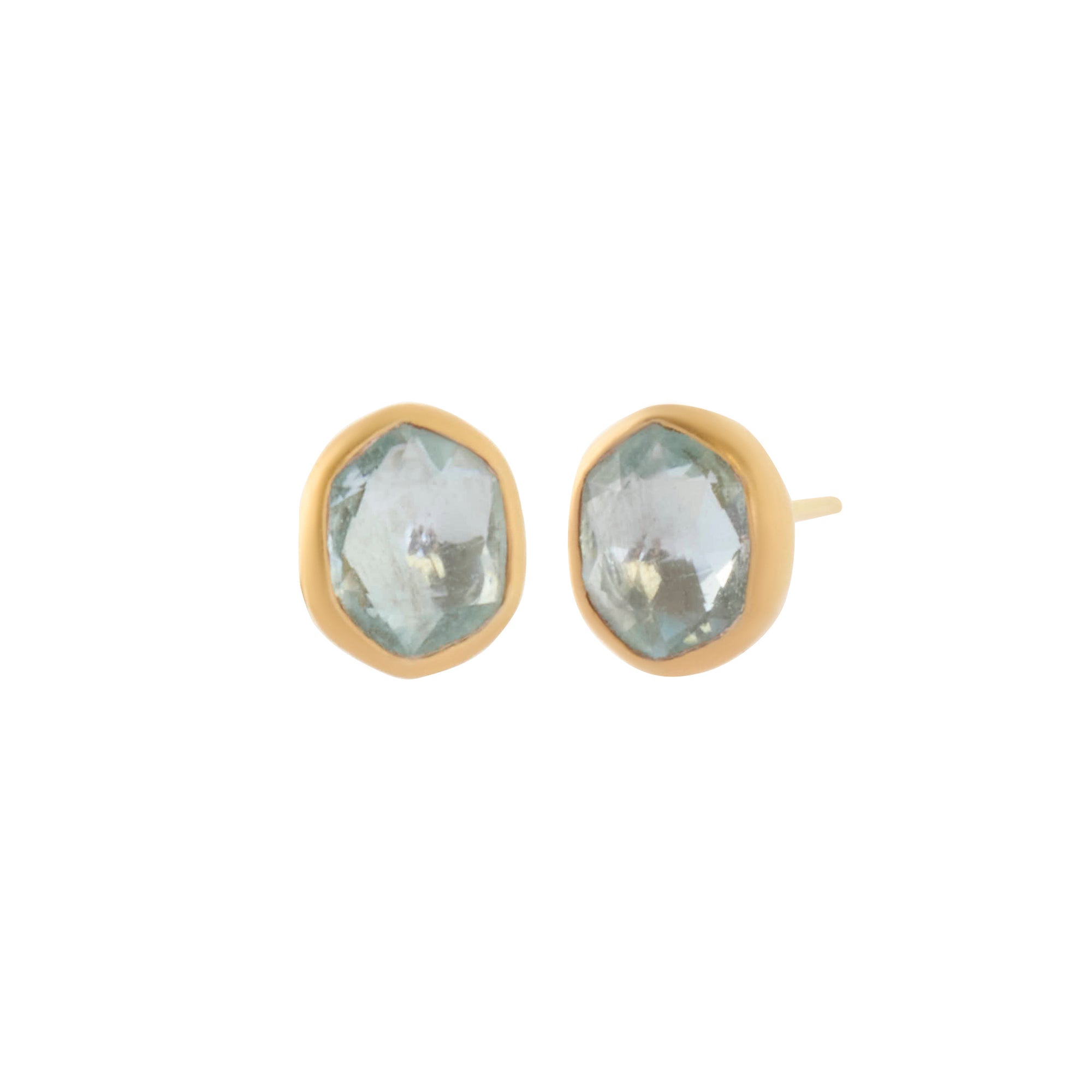 Aquamarine Stud Earrings