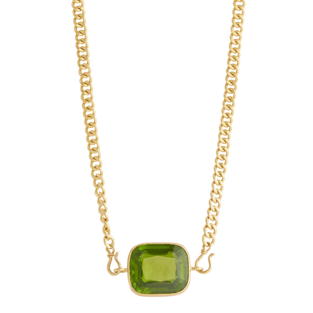 Peridot Chain Necklace