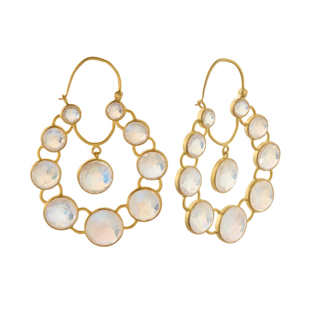 Moonstone Chandelier Earrings