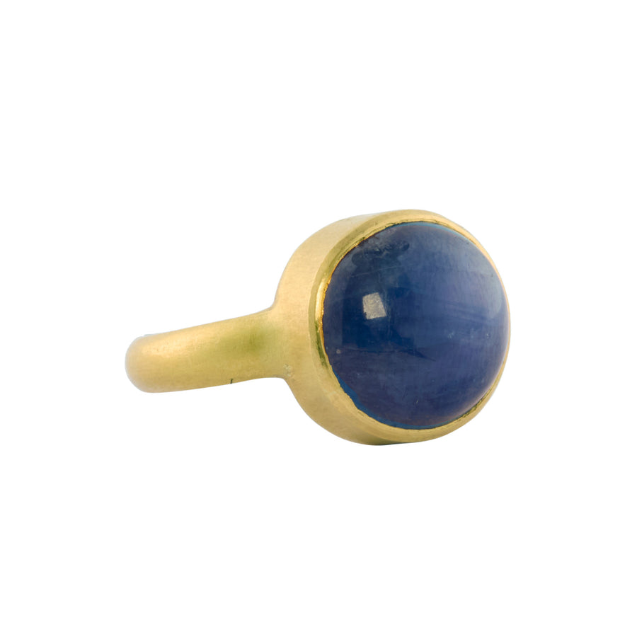 Munnu The Gem Palace Blue Star Sapphire Ring - Rings - Broken English Jewelry side view