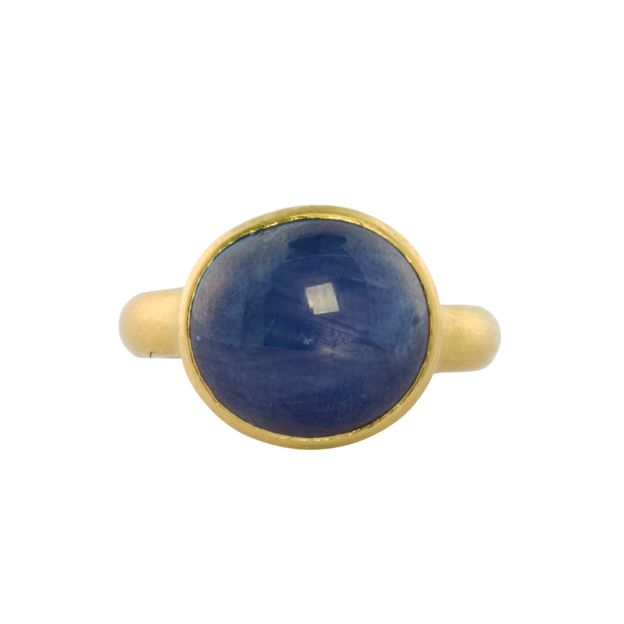 Munnu The Gem Palace Blue Star Sapphire Ring - Rings - Broken English Jewelry front view
