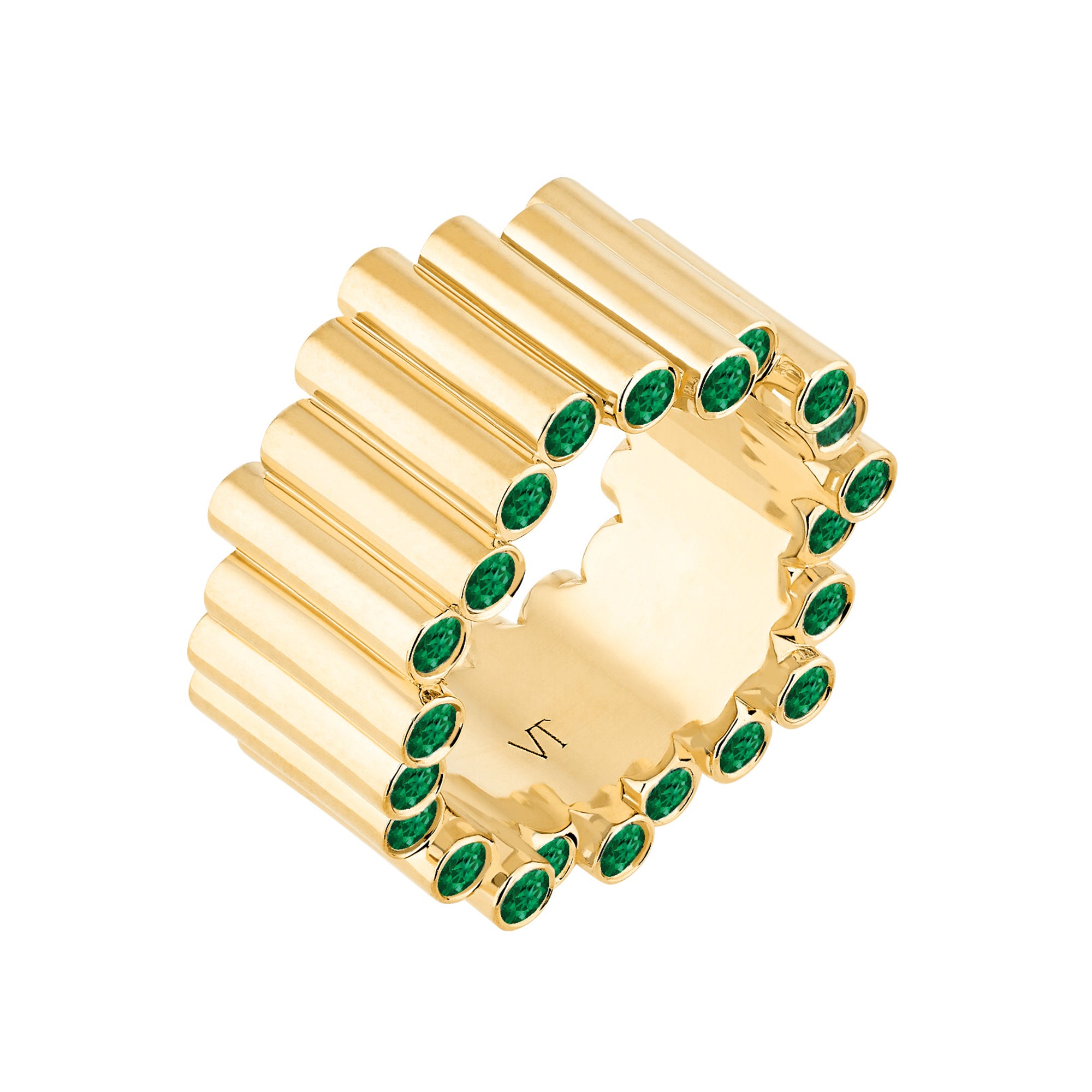 Emerald Large Edge Ring