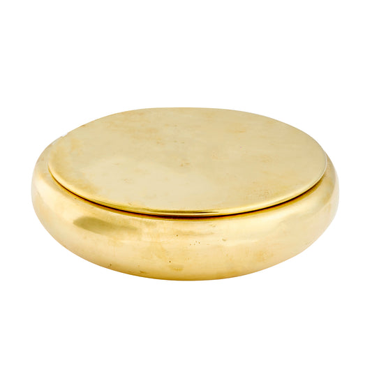 Flat Lidded Brass Box - Main Img