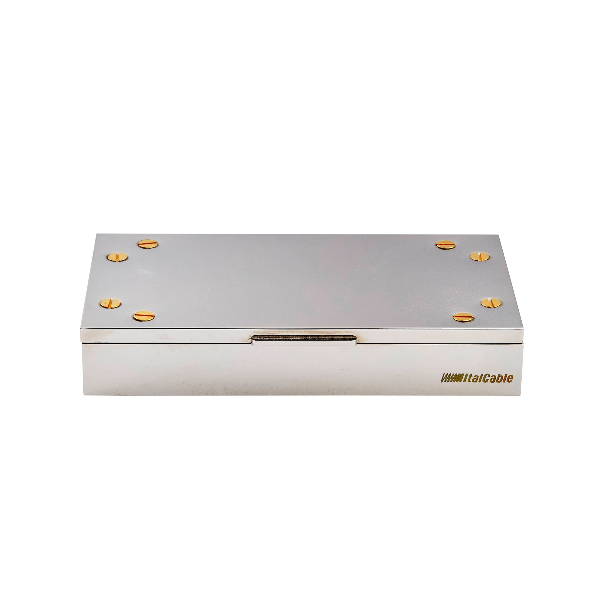 Chrome Box with Screw Accent