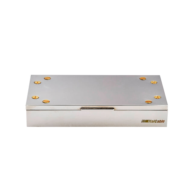 Chrome Box with Screw Accent
