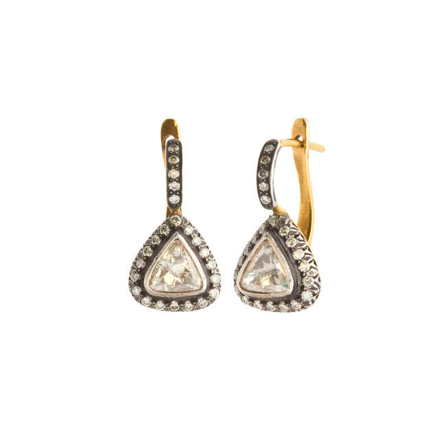 Diamond Indo-Russian Drop Earrings