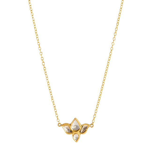 Diamond Lotus Necklace