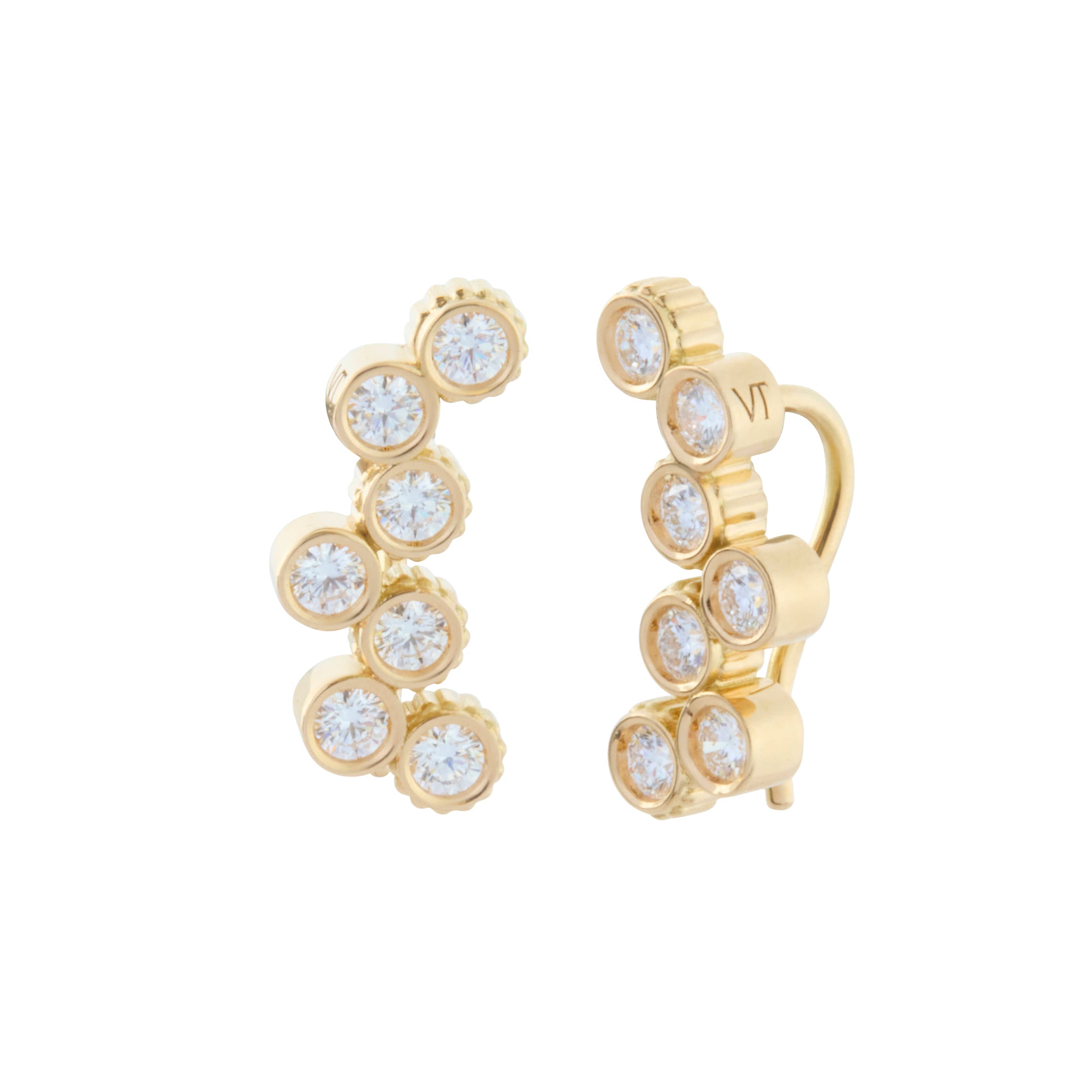 Diamond Clique Montante Earrings