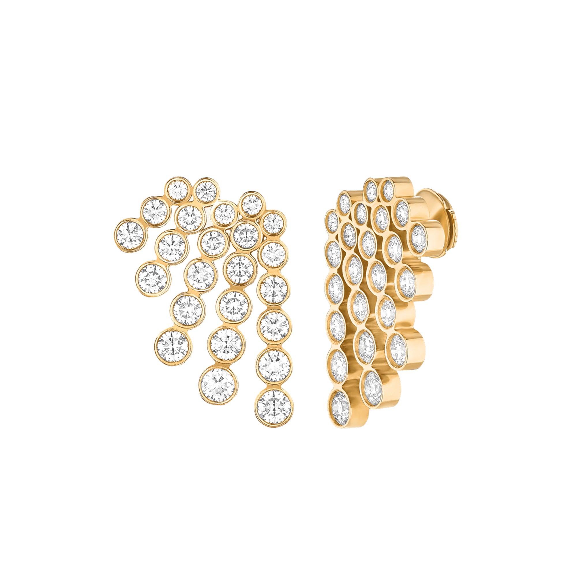 Diamond Clique Cascade Stud Earrings