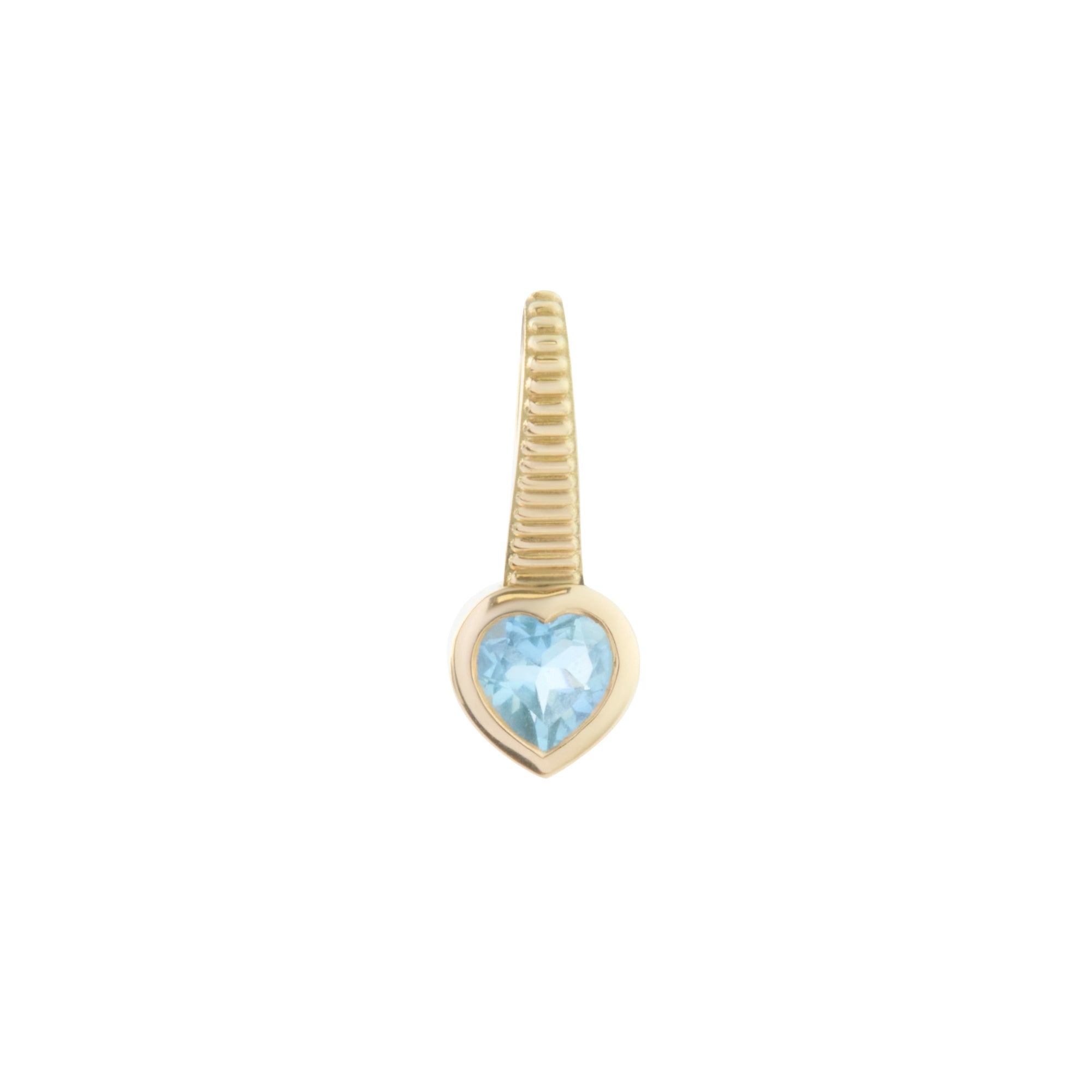 Aquamarine Coup de Coeur Sleeper Earring