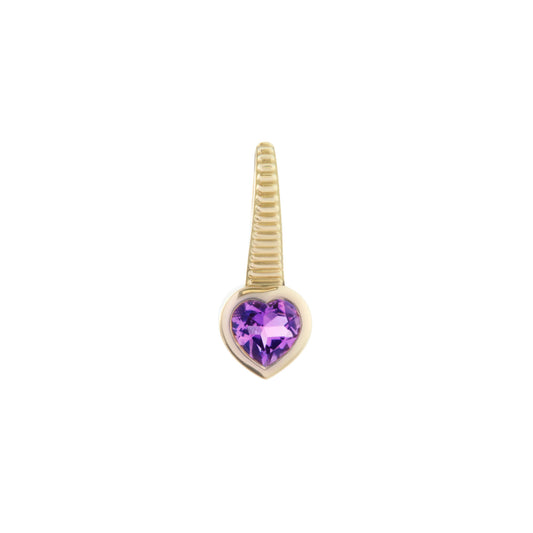 Amethyst Coup de Coeur Sleeper Earring - Main Img