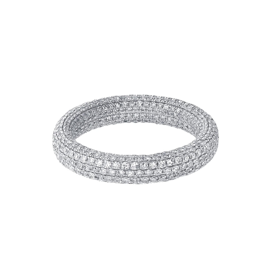 SHAY Inside and Out Diamond Eternity Band - White Gold - Rings - Broken English Jewelry