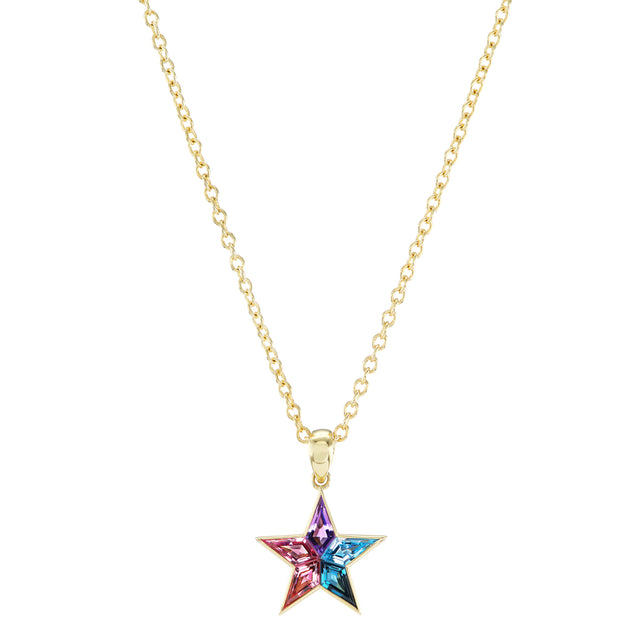 Pink Tourmaline Star Necklace