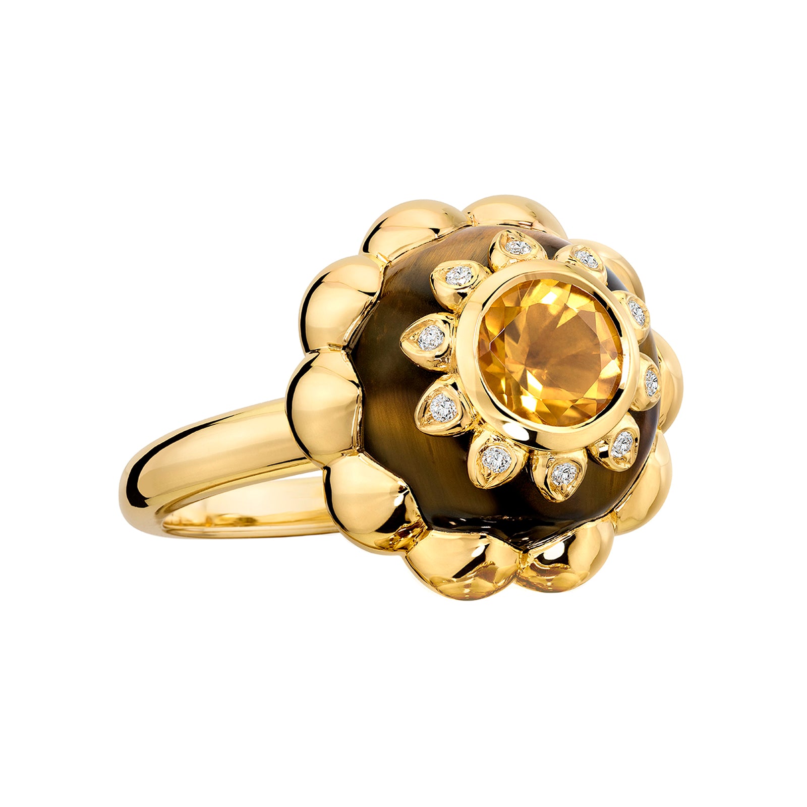 Sauer Solar Plexus Ring, front angled view