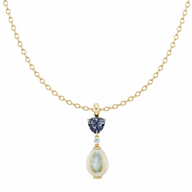 Emily P. Wheeler - Diamond and Spinel Shell Totem Necklace