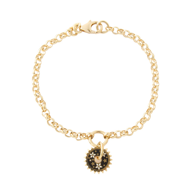 Medium Belcher Dark Resilience Blossom Bracelet
