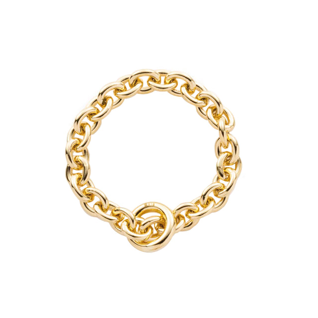 Hirotaka Large All About Basics Chain Ring - Rings - Broken English Jewelry top view