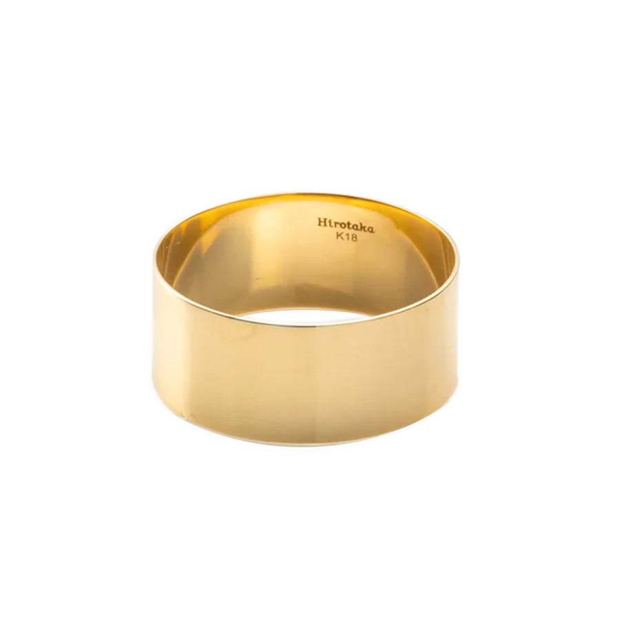 Hirotaka All About Basics Flat Wide Band Ring - Rings - Broken English Jewelry front view