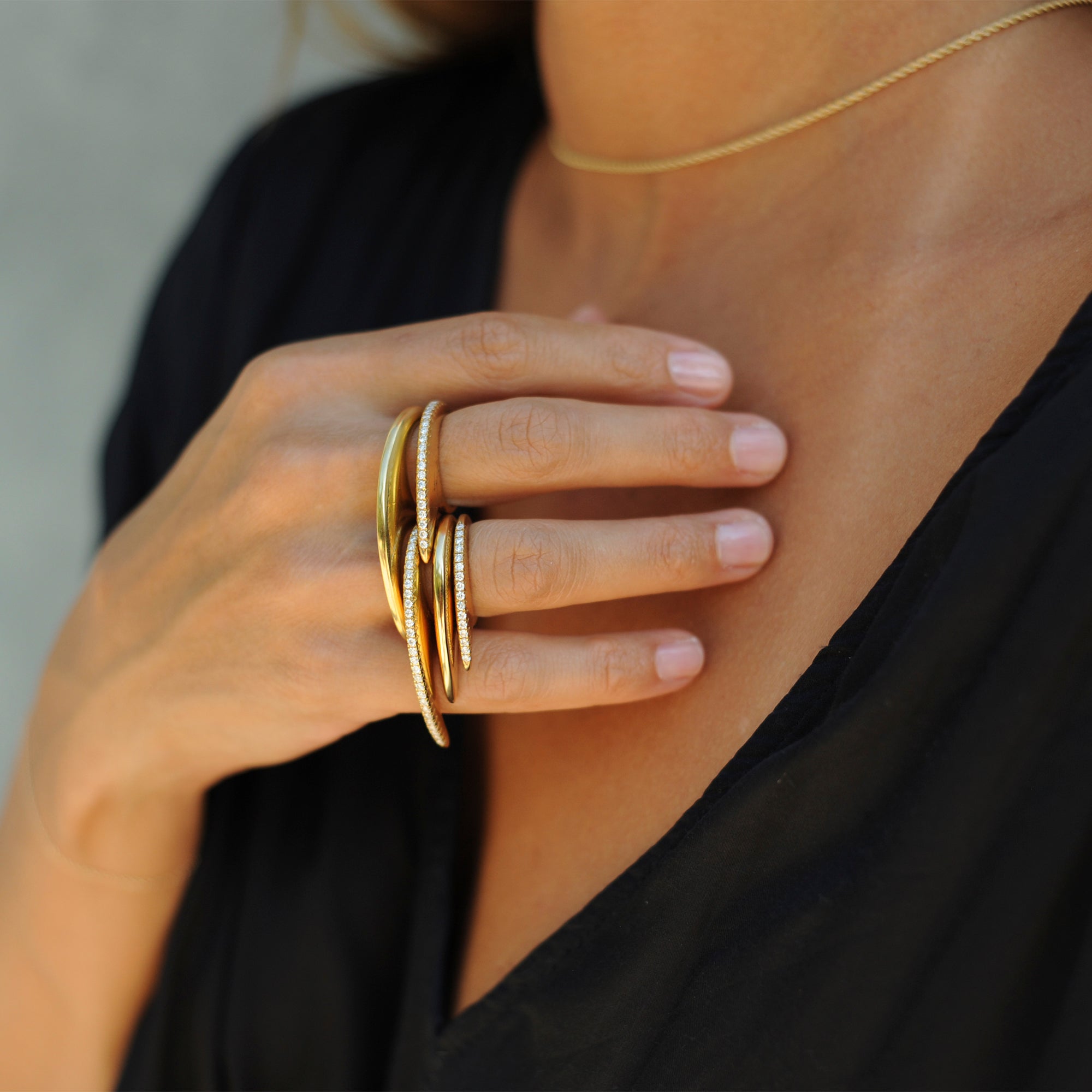 Slice Rings Jovana Djuric - M Slice Ring – Broken English Jewelry